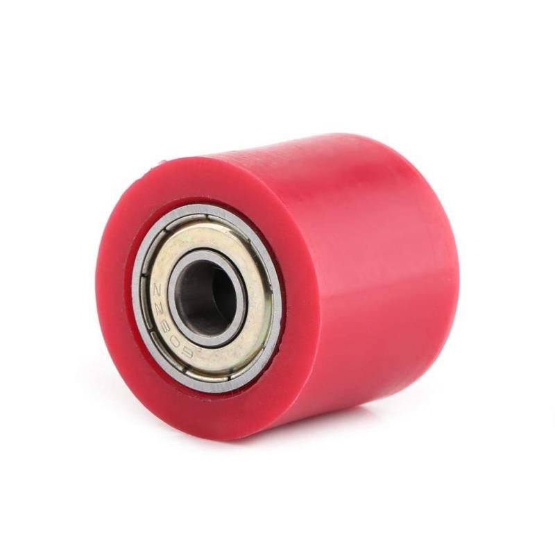 Qiilu Kettenrolle Roller Slider, 8mm/10mm Antrieb Kettenrolle Roller Slider Spanner Radführung Für Streetbike Motorrad ATV(Red10MM) kettenrolle f650 von Qiilu