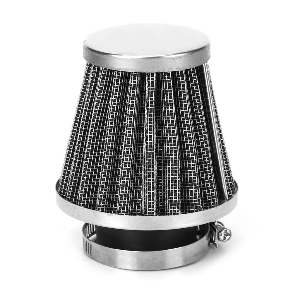 Qiilu Pilzkopf Motor Luftfilter Filter Motorrad Modifikation Zubehör(52MM) von Qiilu