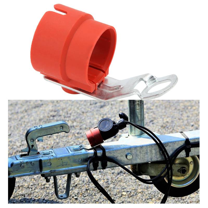 Qiilu Trailer Plug Holder Universelles, Wetterfestes, Starres Zubehör für 7‑13-Pin-Stecker(rot) von Qiilu