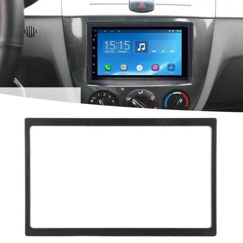 Qiilu Universal 2 Din 7in PST Dicke Faszie, PST Dicke Faszie Auto Blende Dash Mount DVD Navigation Audio Frame für 178x102mm von Qiilu