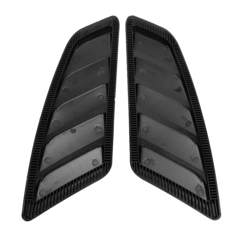 Motorhaubenentlüftung, Qiilu Haubenentlüftung, Car Hood Entlüftungsschaufel Kit, 2 teiliges Auto Modification Hood Motorhaubenentlüftungsabdeckung Passend für Mustang von Qiilu