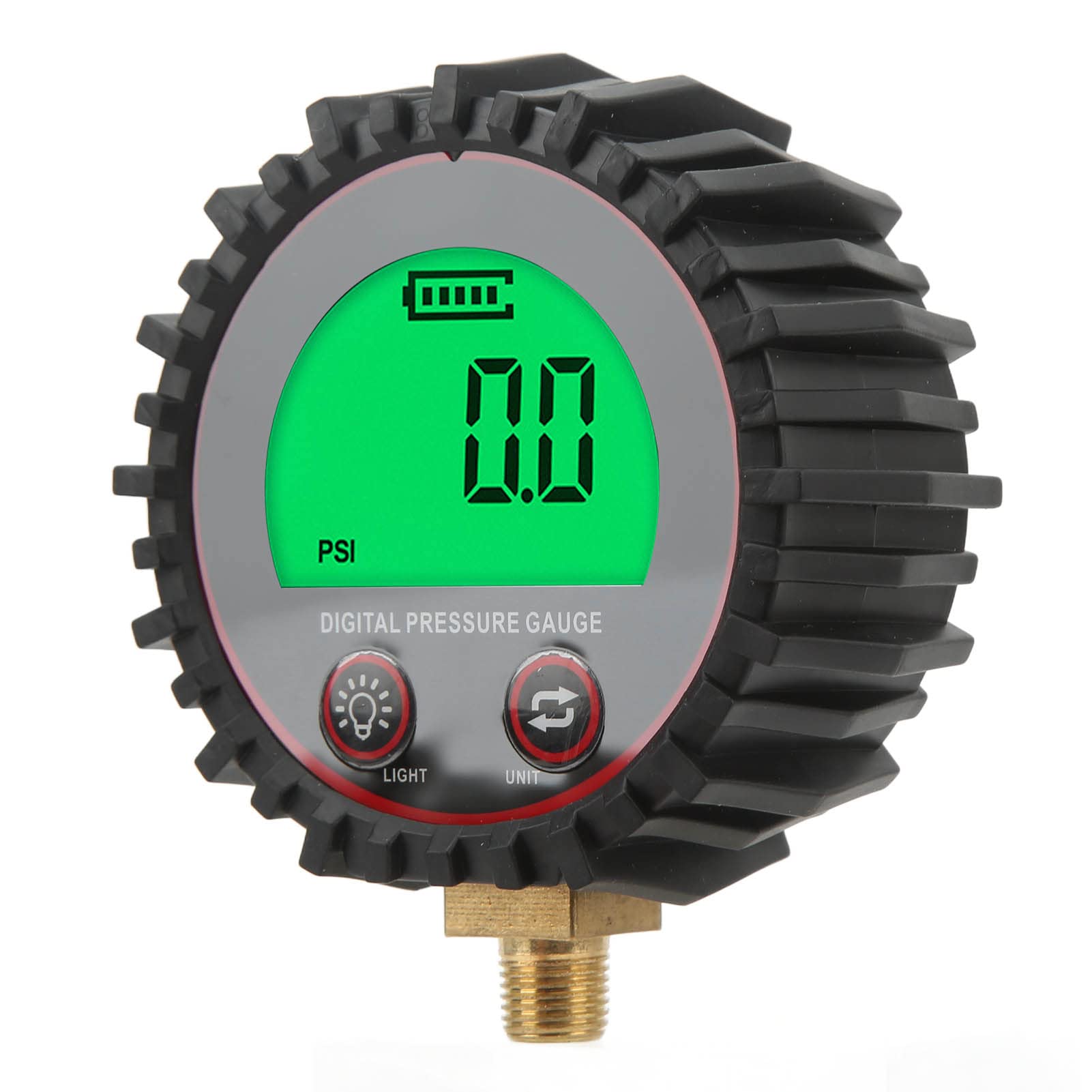 Reifenfüller Digitales Manometer, 3-255PSI mit LCD-Display DC3.1V 10mm Gewinde Fahrzeugzubehör Radluftdruckmesser von Qiilu