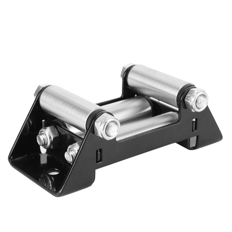 Seilwinde Roller Fairlead, Side-by-Side Seilführung für Windenrolle, 125 mm/5 Zoll Lochabstand Hochleistungs Universal-Seilführung, Fahrzeugzubehör für ATV/UTV Winden von Qiilu