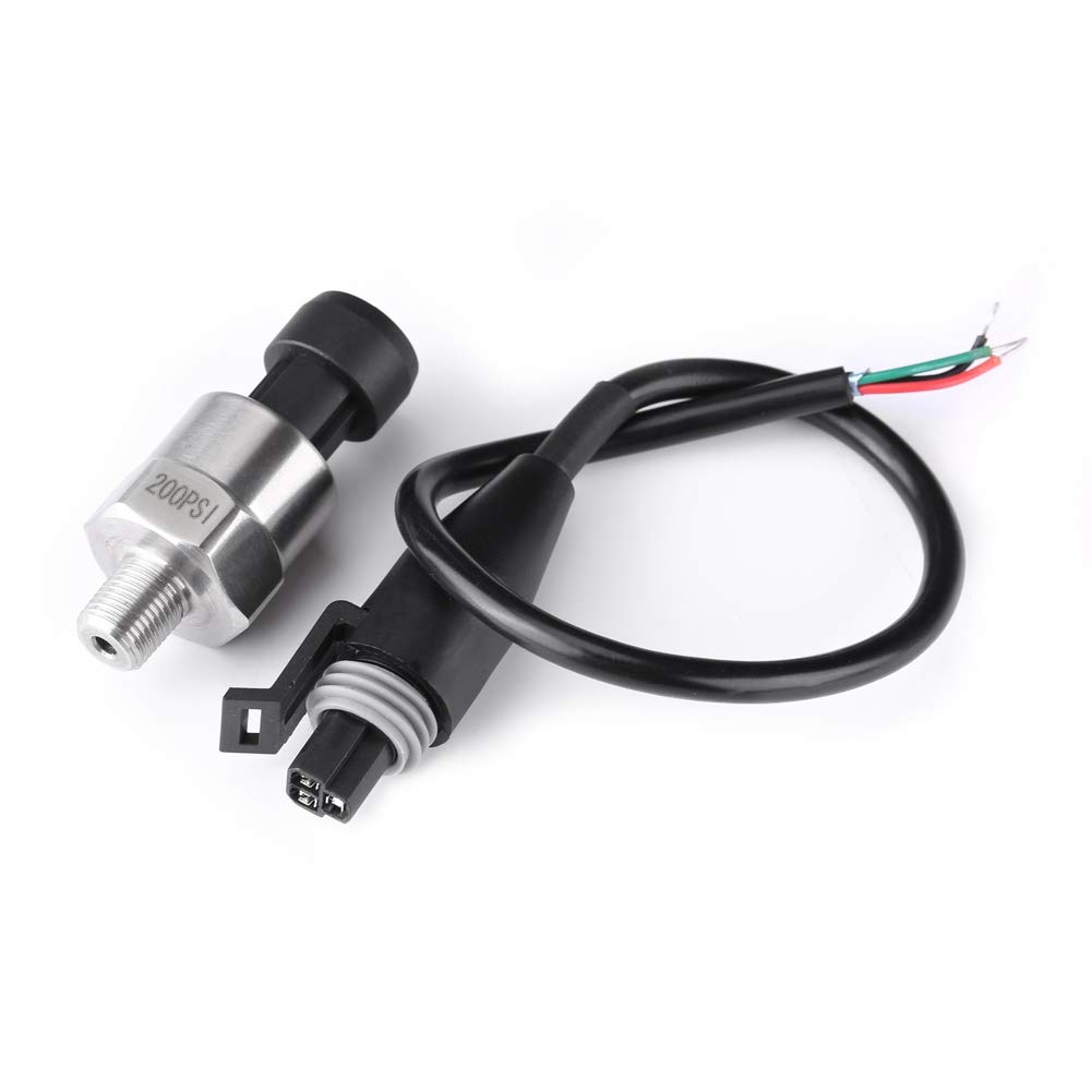 Transductor De Presión, Sensor Transmisor De Transductor De PresióN für Aceite Combustible Aire Agua Con Acero Inoxidable(200 psi) drucksensor 1/8 5v von Qiilu