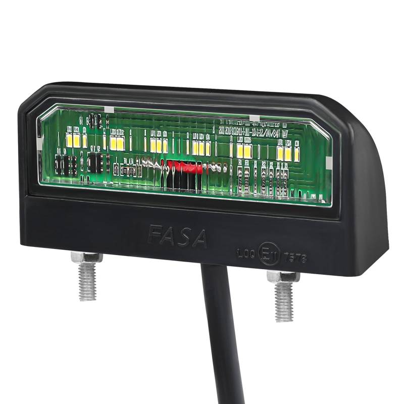 Qiping LED Kennzeichenbeleuchtung,12/24V Universal Kennzeichenleuchte mit E-Mark Zulassung für LKW PKW Anhänger RV von Qiping