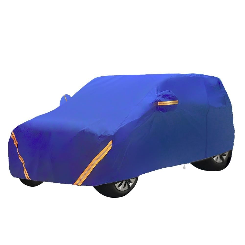 Autoabdeckung Für Aston Martin Vanquish/V8/Rapide, Maßgeschneiderte Allwetter-Autoabdeckung Wasserdichter Sonnenschutz Für Den Außenbereich Mit Winddichtem Seil/Türreißverschluss/Codeschloss(Blue,Rapi von QiuShuiDr