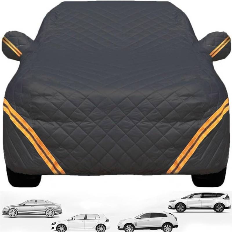 Hagelschutz-Autoabdeckung für Mercedes Benz SLK R170 230 Kompressor, Outdoor mit Baumwollzusatz, sonnenbeständig, komplett personalisierte Autoabdeckung QiuShuiDr(Black) von QiuShuiDr