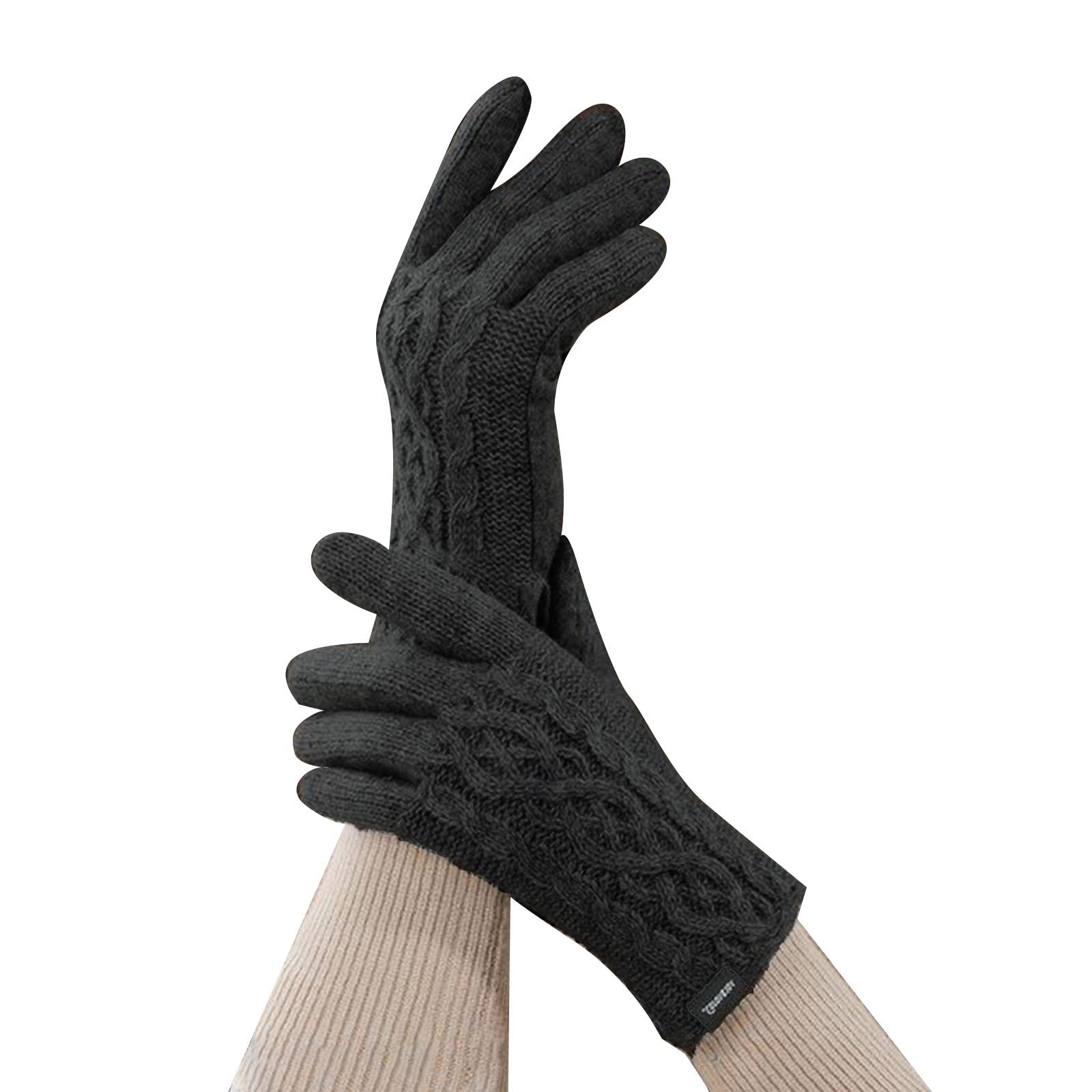 Qixiu fingerhandschuhe für damen,damen handschuhe,halbhandschuhe fingerlos,fleece handschuhe damen,handschuhe thermo,handschuhe schwarz damen,wollhandschuhe,handschuhe damen weiß,winter gloves women von Qixiu