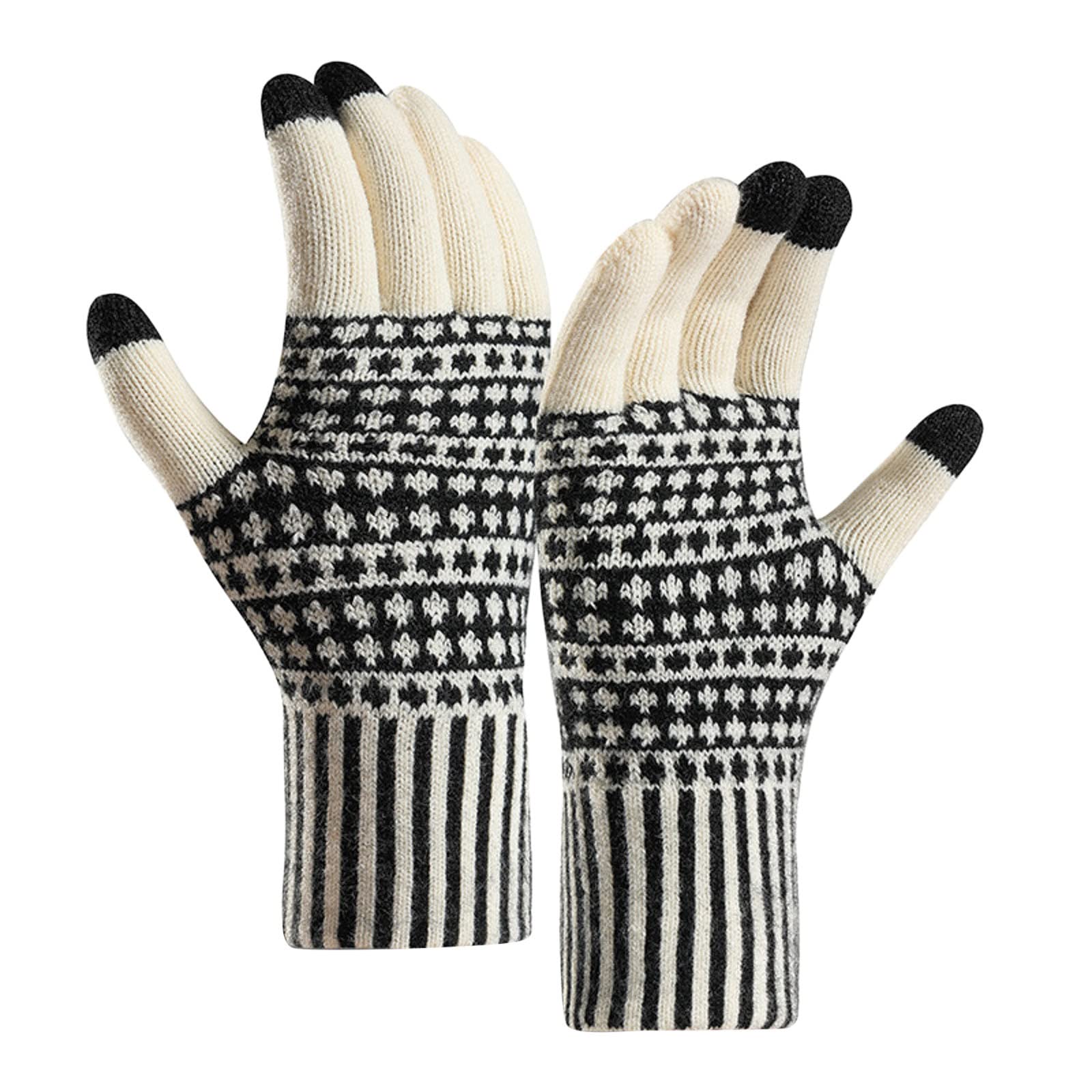 Qixiu strickhandschuhe damen,handschuhe damen wasserdicht warm,thermohandschuhe winter damen,gloves winter,fingerhandschuhe,fahrradhandschuhe damen winter wasserdicht,handstulpen damen,handschuh von Qixiu