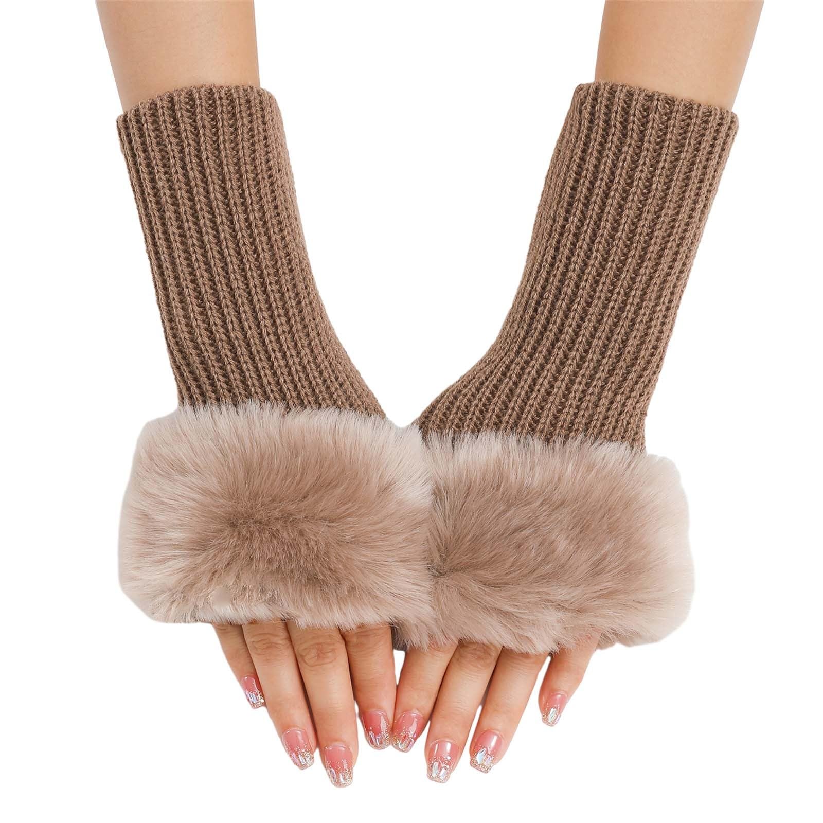 Qixiu strickhandschuhe mit freien fingern,winter langer beinstulpen armstulpen set,handschuhe wolle,handschue,damenhandschuhe,pulswärmer,bow wool gloves,handschuhe schwarz von Qixiu