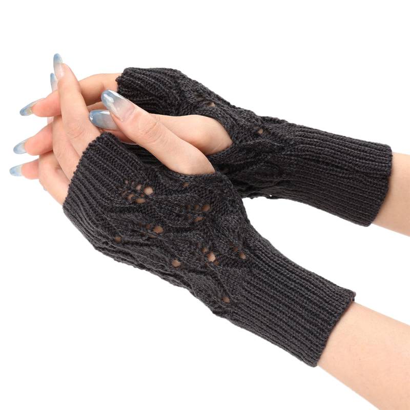 Qixiu weiße genähte handschuhe für formelle,winterhandschuhe damen wasserdicht,plüschhandschuhe extra lange fingerlose ärmel,thermo handschuhe damen,warme handschuhe damen von Qixiu