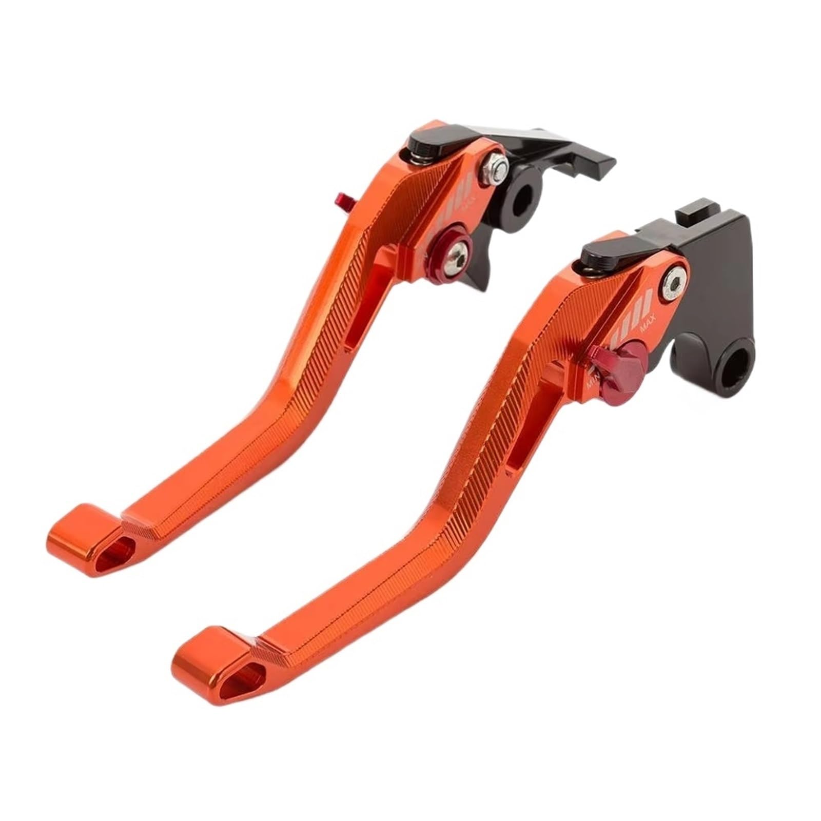 Brems Kupplungshebel CNC Aluminium Kurz Lang Einstellbare 3D Motorrad Bremse Kupplung Hebel Griff Grip Für YFM 700 Für Raptor 700R 2008-2025 KupplungBremshebel(Short Orange) von Qjahxkf