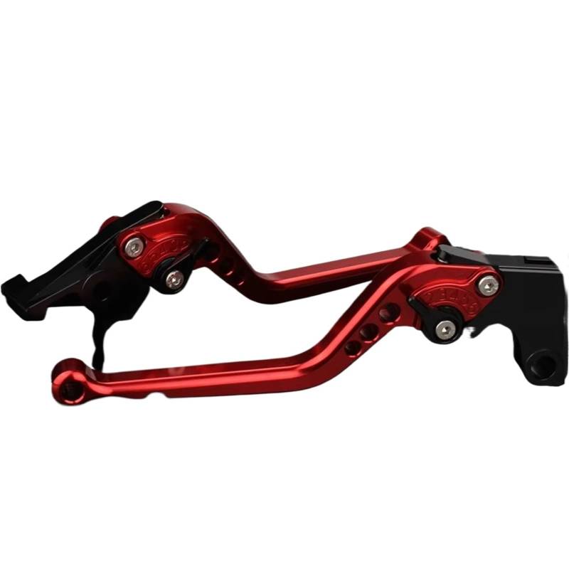 Brems Kupplungshebel CNC Motorrad Aluminium Bremse Kupplung Hebel Für Kawasaki Für Ninja 650R ER6F ER-6N ER6N 2009 2010 2011 2012-2016 KupplungBremshebel(177mm Red) von Qjahxkf