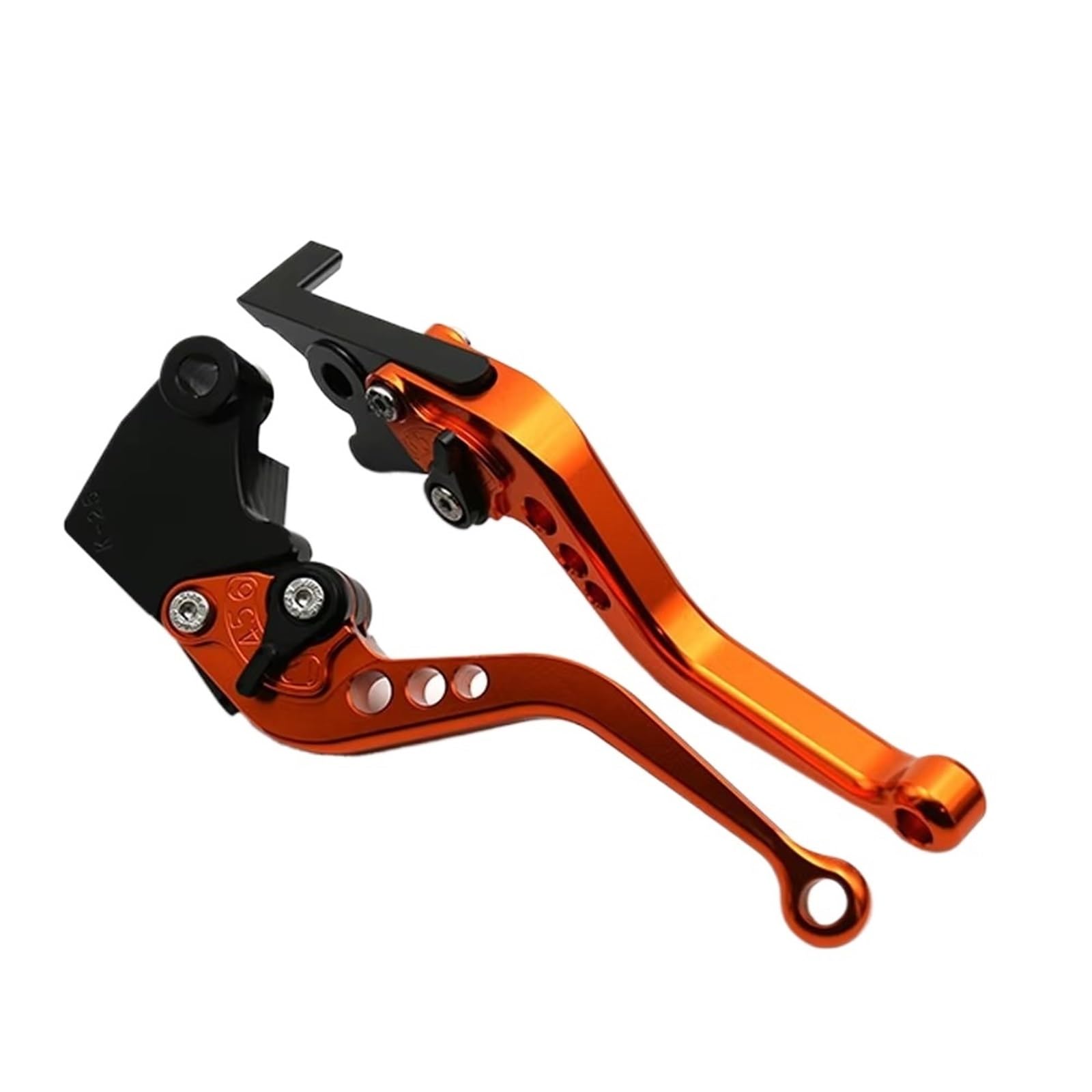 Brems Kupplungshebel Kurze Bremse Kupplung Hebel Lange Griff Passt Für Kawasaki Z750S Z750 ZR750 Zephyr ZR7 ZR7S 1991-2008 KupplungBremshebel(Short orange) von Qjahxkf