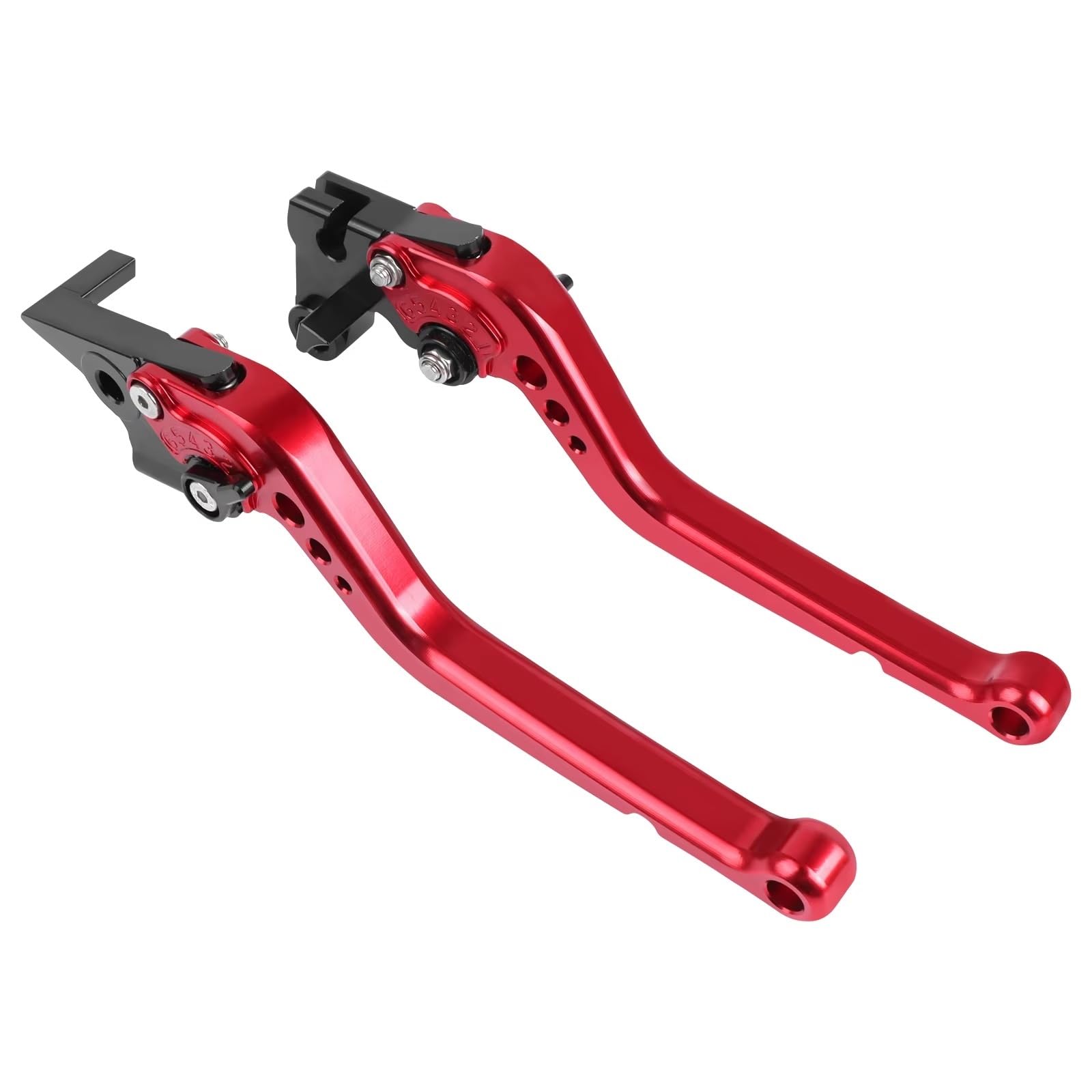 Brems Kupplungshebel Motorradzubehör CNC einstellbare Kupplungsbremshebel für NT1100 NT 1100 2021 2022 2023 Kurze und Lange Griffe Griffhebel KupplungBremshebel(Long red) von Qjahxkf