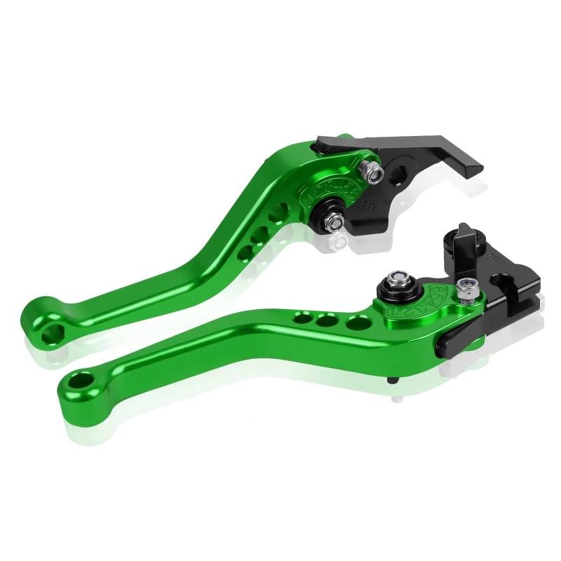 Brems Kupplungshebel Universal Motorrad Kupplung Bremsgriff Trommelstange Passend Für Suzuki, Motorradteile Modifikation Legierung CNC KupplungBremshebel(Green) von Qjahxkf