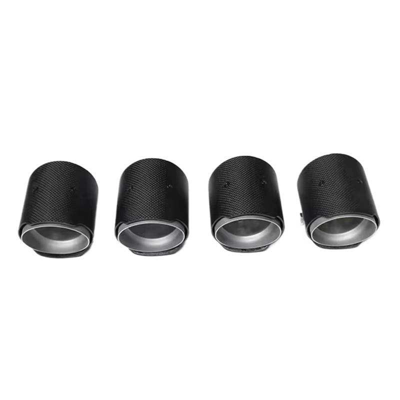 Edelstahl Auspuff Endrohr 4 Stück für M2 für M3 für M4 Auspuffspitze F80 F82 F83 F87 Tuning MP Carbon Endrohr Edelstahl Endrohr Auspuffblende(Carbon Fiber E) von Qjahxkf