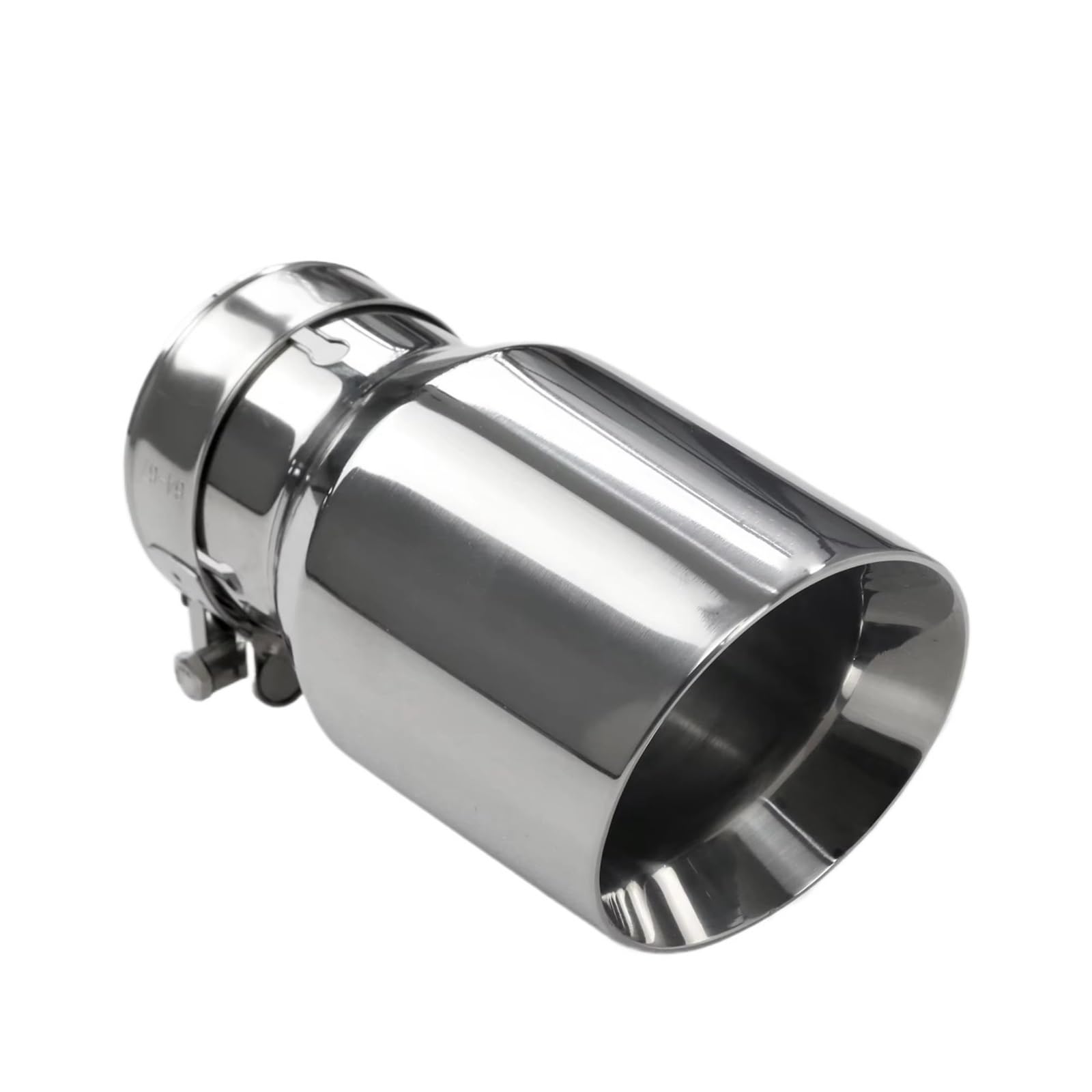 Edelstahl Auspuff Endrohr Exhaust Racing Auspuffspitze Edelstahl Universal Endrohr Dekoration Düsen Edelstahl Endrohre modifizieren Endrohr Auspuffblende(In51-Out 76mm) von Qjahxkf