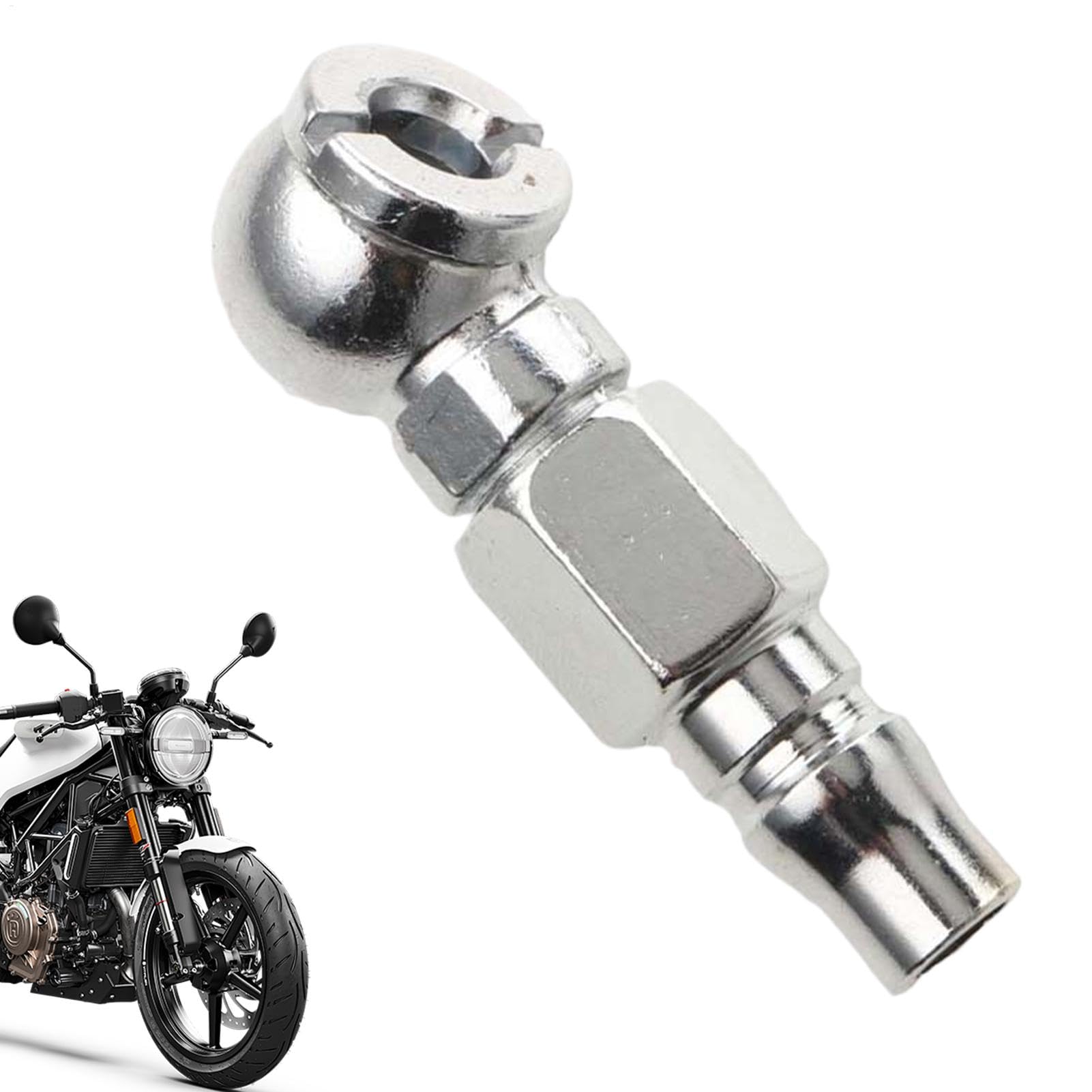 Qkbuza Reifenfüller-Adapter, Luftkompressor-Adapter,Motorrad-Pumpendüse - Motorradpumpenadapter, Ballpumpennadel, Luftpumpenzubehör für Pumpe oder Luftkompressor von Qkbuza