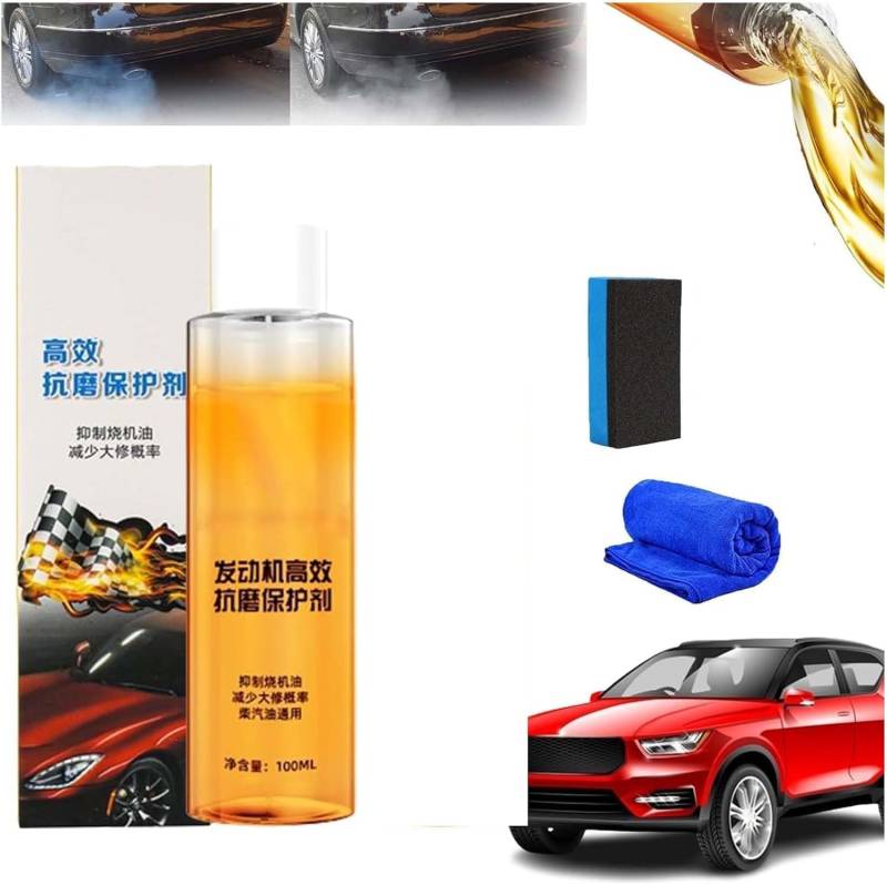 Highly Effective Engine Anti-Wear Protectant, Cure Oil Burning Additive, Noise Reduction Suppressor, Anti-Shaking and Fuel Efficient Engine Agent (1pcs) von Qklovni