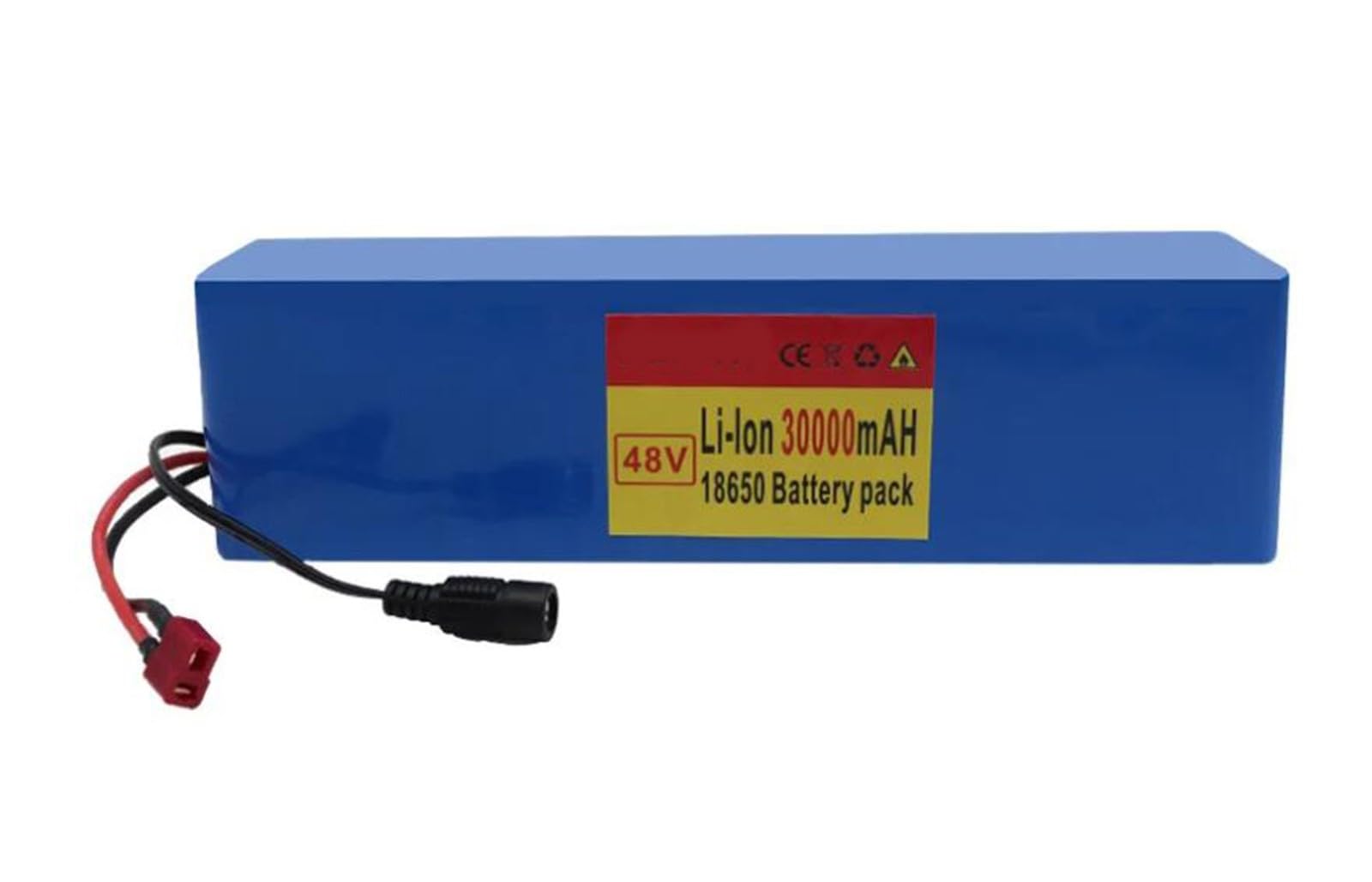 QmEna Elektrofahrradbatterie 36 V, 30 Ah Elektrobatterie mit 54,6 V Ladegerät, mit BMS, 18650 Lithium-Ionen-Akkupack, Hochleistungsbatterie, austauschbare wasserdichte Batterie XT60 Plug von QmEna