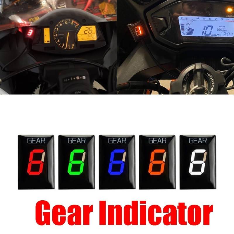 Ganganzeige Motorrad Motorrad Geschwindigkeit Gang Anzeige Anzeige Meter Für CB250F CB300F CBR300R CBR400R CB400X CB400F CB1300 SF CB1300F NC400X von QmeNa