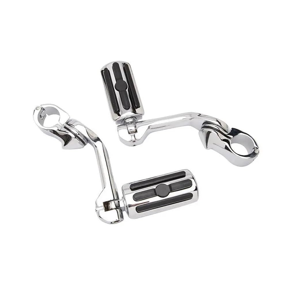 Motorrad Fußrasten Motorrad Universal Für Ha&rley Für Davidson Road Glide Road King Lange Autobahn Fußrasten 1-1/4 "Crash Bar Motor Schutz Rest Pedal von QmeNa