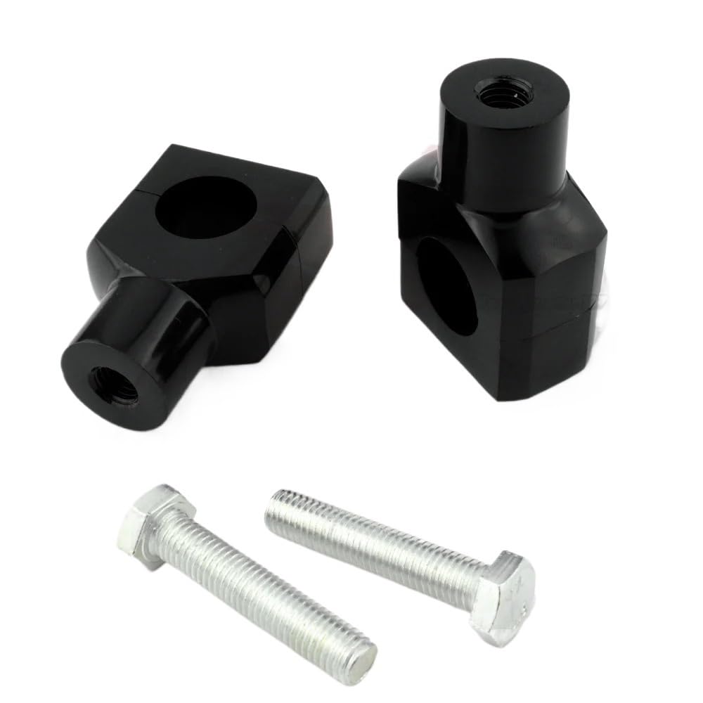 Motorrad Lenker Riser Motorrad 7/8 "1" Lenker Riser Clamp Aluminium Für Ha&rley Springer Bobber Chopper 22mm 25mm Lenker Schwarz/Chrom von QmeNa