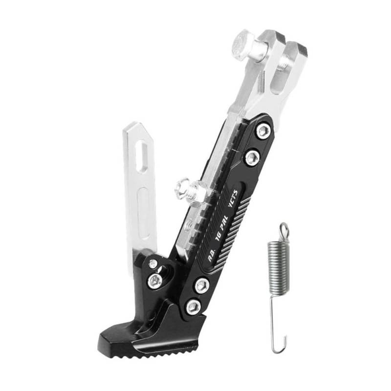 Motorrad Seitenständer Halterung Parkständer Motorrad Kickstand Kick Bracket Motorrad Einstellbare Metall Fuß Seite Stehen Supportor Parkplatz Motorrad Zubehör von QmeNa