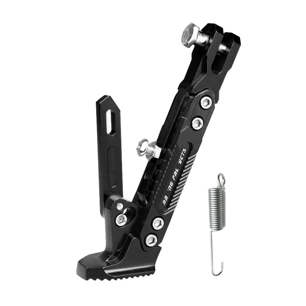 Motorrad Seitenständer Halterung Parkständer Motorrad Kickstand Kick Bracket Motorrad Einstellbare Metall Fuß Seite Stehen Supportor Parkplatz Motorrad Zubehör von QmeNa