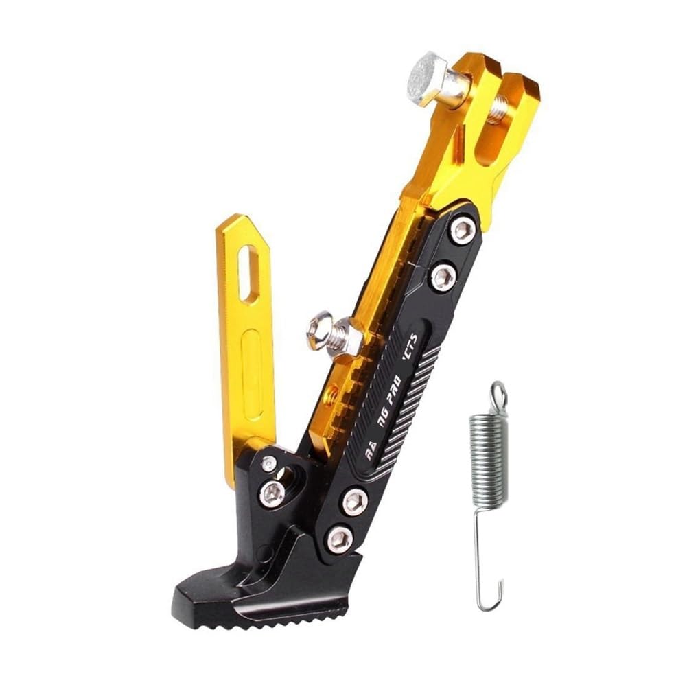 Motorrad Seitenständer Halterung Parkständer Motorrad Kickstand Kick Bracket Motorrad Einstellbare Metall Fuß Seite Stehen Supportor Parkplatz Motorrad Zubehör von QmeNa