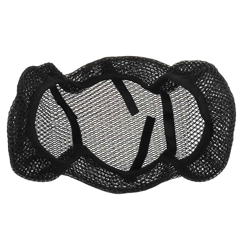 Motorrad Sitzkissen 1 Stück Atmungsaktives Mesh Motorrad Moped Motorrad Roller Sitzbezüge Kissen Anti-Rutsch-Abdeckung S-6XL von QmeNa