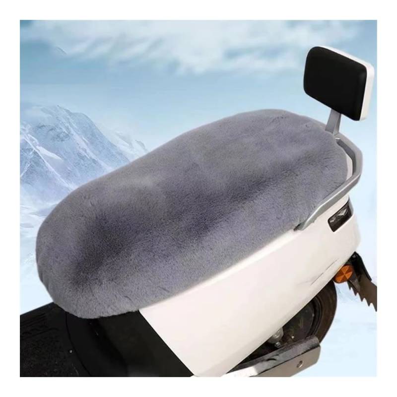 Motorrad Sitzkissen S/M/L/XL Motorradsitz Staubschutzbezug Warmer Weicher Plüsch Sitzpolster Kissenbezug Winter Roller Sitzbezug von QmeNa