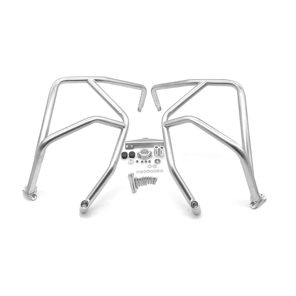 Motorrad Stoßstange Crash Bars Für TRK 702 TRK 702 X 2022-2024 Oberer Unterer Motorschutz Stoßstangen Crash Bars Tankschutz Motorradzubehör von QmeNa