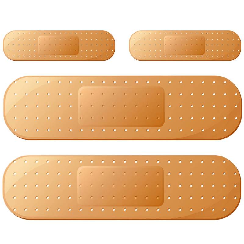 Auto -Bandaid -Aufkleber, Auto Bandagen 4pcs 24in x 10 Zoll Riese Auto Bandaid -Aufkleber Lustige Autoaufkleber Reflektierende realistische dekorativ von QmjdDymx