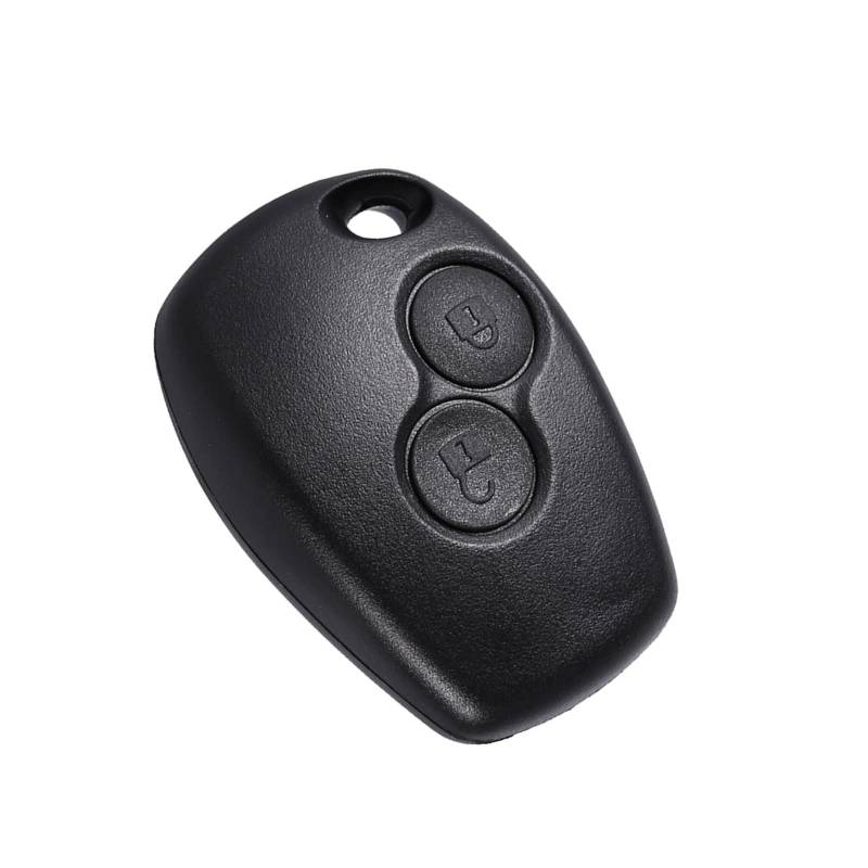 2 Tasten Auto Auto Schlüsselanhänger Shell Cover Case Kangoo Modus Master Schwarz ABS Kunststoff von Qqmora