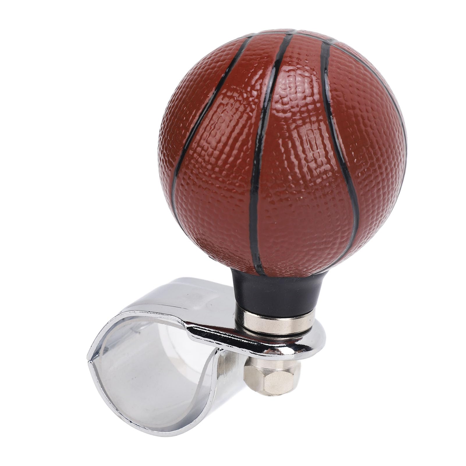 3 cm/ 1,2 Zoll Lenkraddrehknopf Im Basketball-Look, Lenkradknauf Power Handle Ball für die Meisten Autolenkräder, Autos, LKWs, Traktoren, Boote von Qqmora