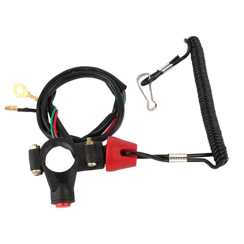 Motor Kabel Lanyard Kill Stop Schalter Sicherheitsleine 12V CO Motor ATV Boot Auto Zubeh?r Ersatzteile von Qqmora