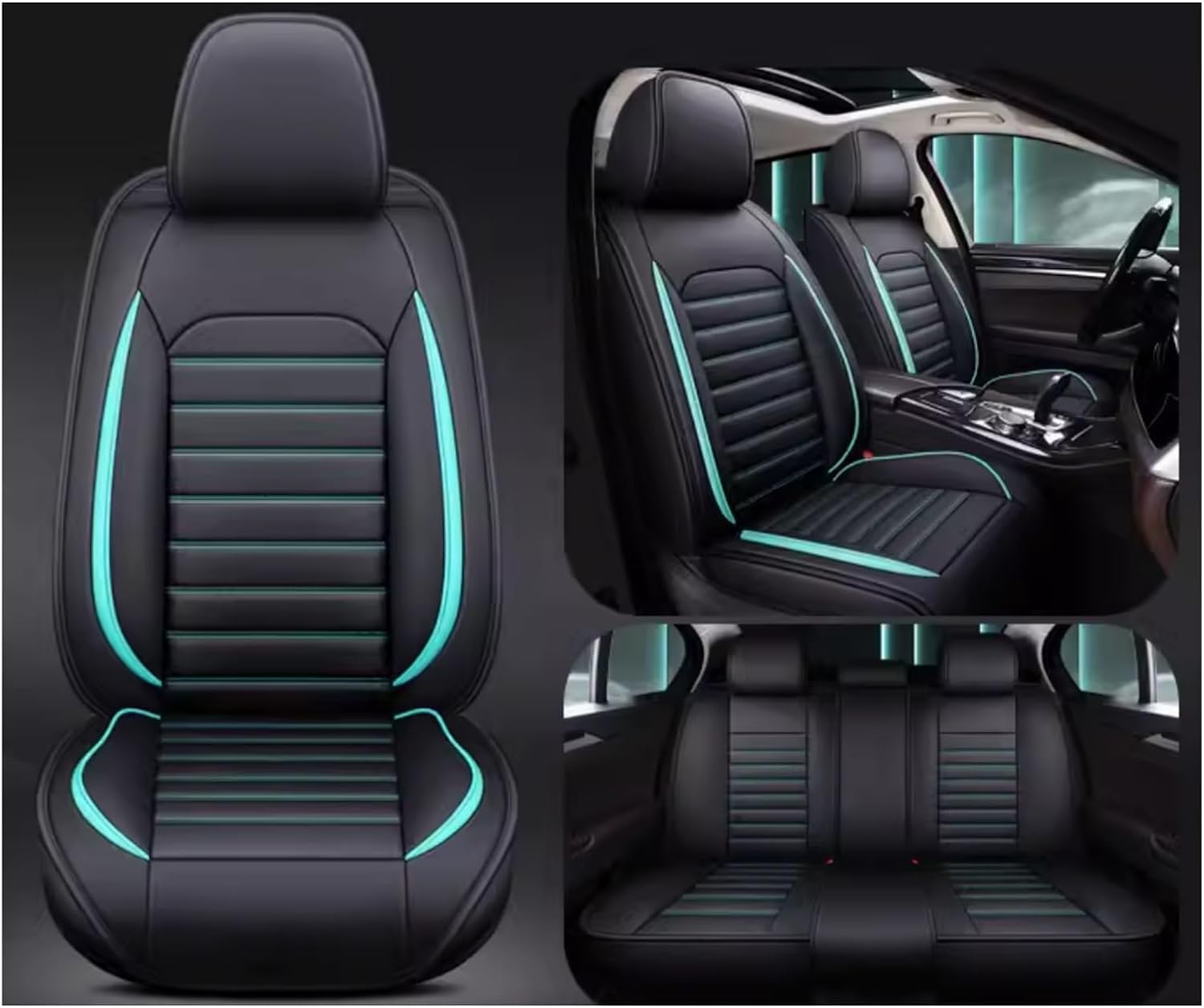 Qsmad Auto Sitzkissen,für Toyota Tacoma 2016-2023,rutschfest Komfort Stuhlkissen Autositzschutz Zubehör Vier Jahreszeiten Universal,Blue von Qsmad