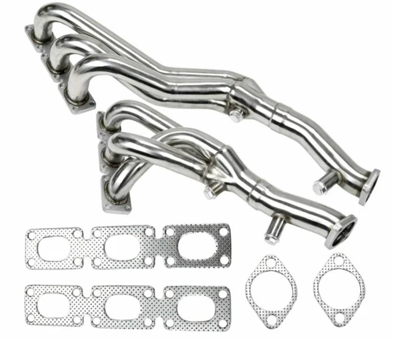 Auspuff Endrohre Für E46 323i 328i E39 Z3 2,5 L/2,8 L/3,0 L Edelstahl Abgaskrümmer Header Auto Auspuff Endrohr von Qsnfda