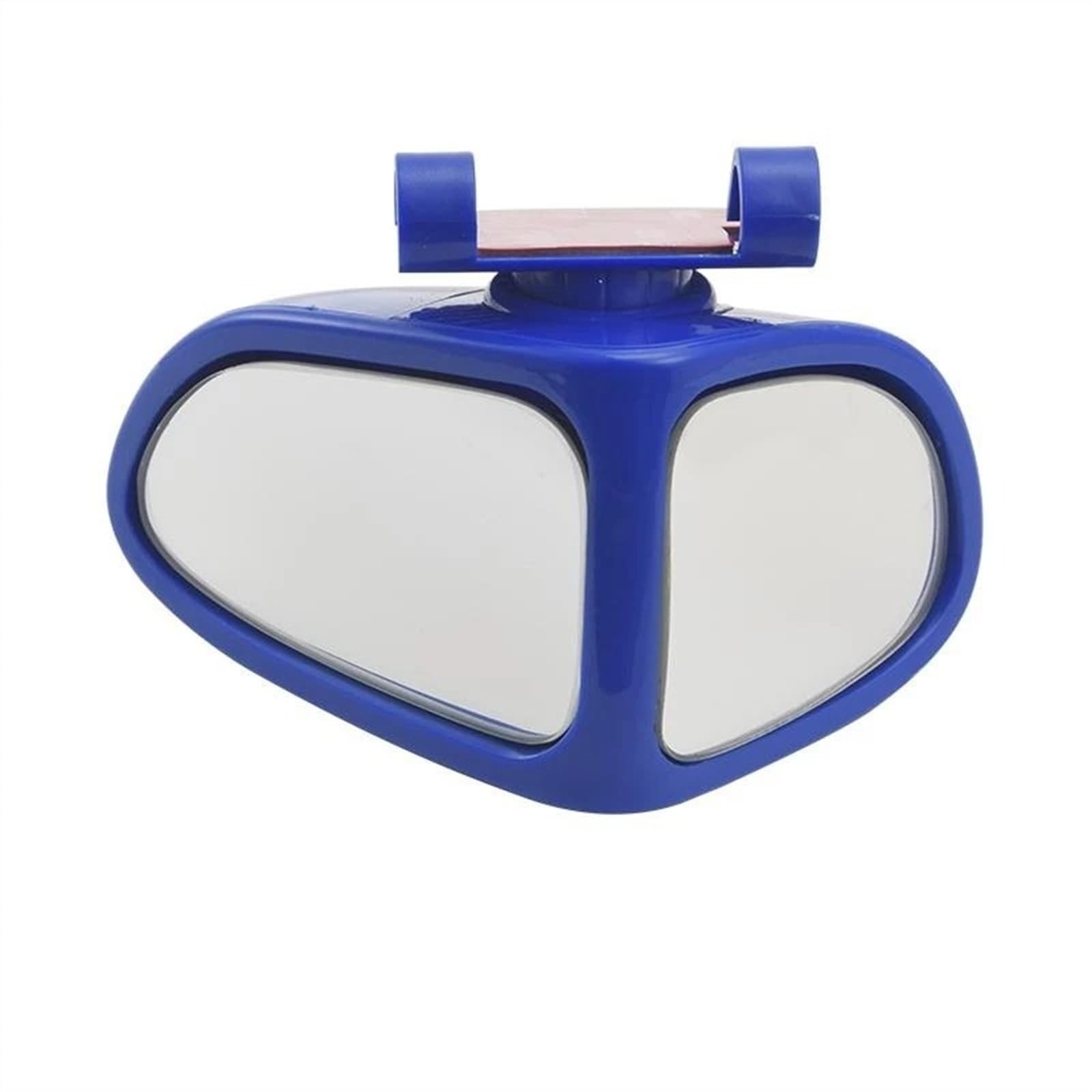 Außenspiegel Glas Auto Umkehren Kleine Runde Spiegel Vorne Und Hinten Rad Weitwinkel Spiegel Doppelseitige Hilfs Rückspiegel 360 Grad Blind Spiegelglas Ersatz(Blue Main Driving) von Qsnfda