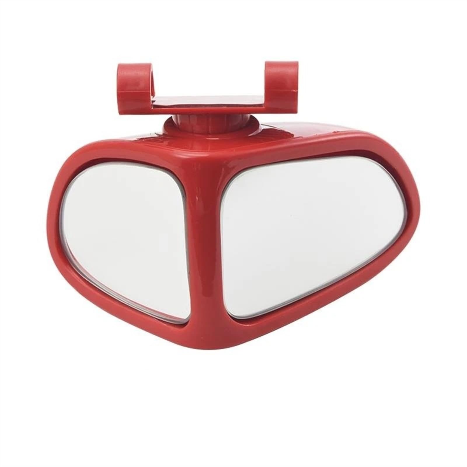 Außenspiegel Glas Auto Umkehren Kleine Runde Spiegel Vorne Und Hinten Rad Weitwinkel Spiegel Doppelseitige Hilfs Rückspiegel 360 Grad Blind Spiegelglas Ersatz(Red Co-Pilot seat) von Qsnfda