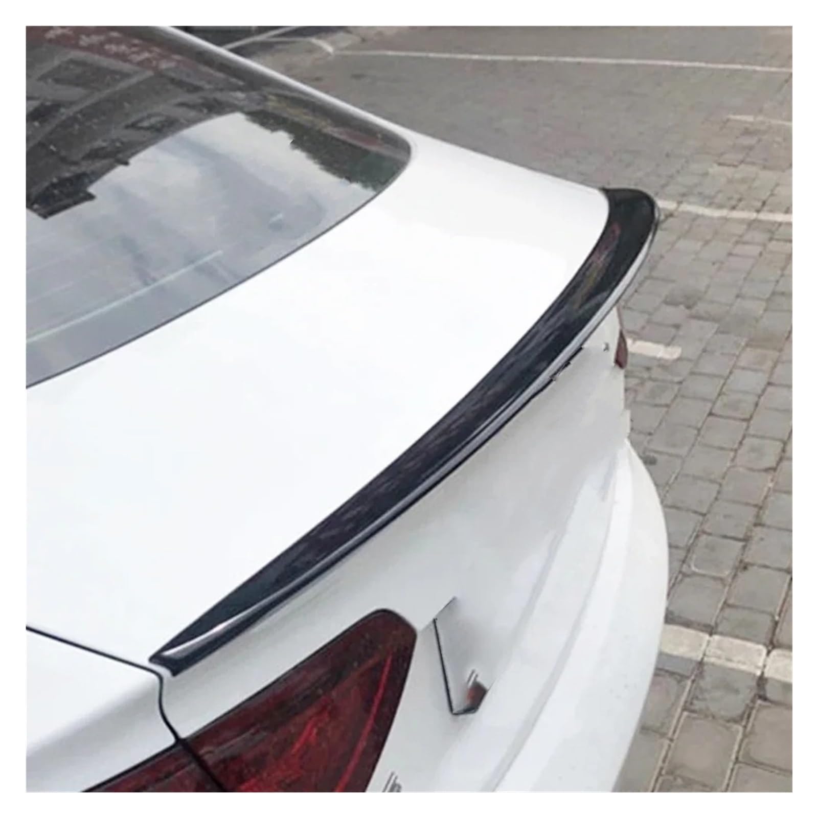 Auto Heckspoiler A5 S5 Limousine 4 Tür 2009 2010 2011 2012 2013 2014 2015 2016 ABS Heckklappe Auto Spoiler Flügel Auto Heckflügel Auto Heckflügel Spoiler(Glossy Black) von Qsnfda