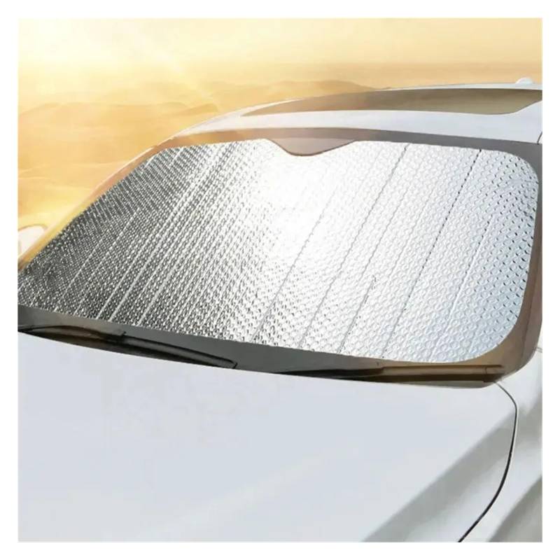 Auto Sonnenblende 140cm Auto Windschutzscheibe Faltbare Sonnenschutz Visier Abdeckung Block Reflektor Tragbare Atmungsaktive Anti UV Schutz Bildschirm Freies Sonnenblende von Qsnfda