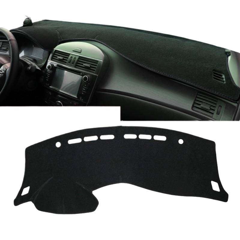 Dashboard Abdeckung Auto Für Nissan Für Tiida C12 2012-2016 2019 2020 2021 Auto-Armaturenbrett-Lichtmatten Instrumentenplattform-Abdeckungsmatten Teppiche Vermeiden(LHD Black Side) von Qsnfda