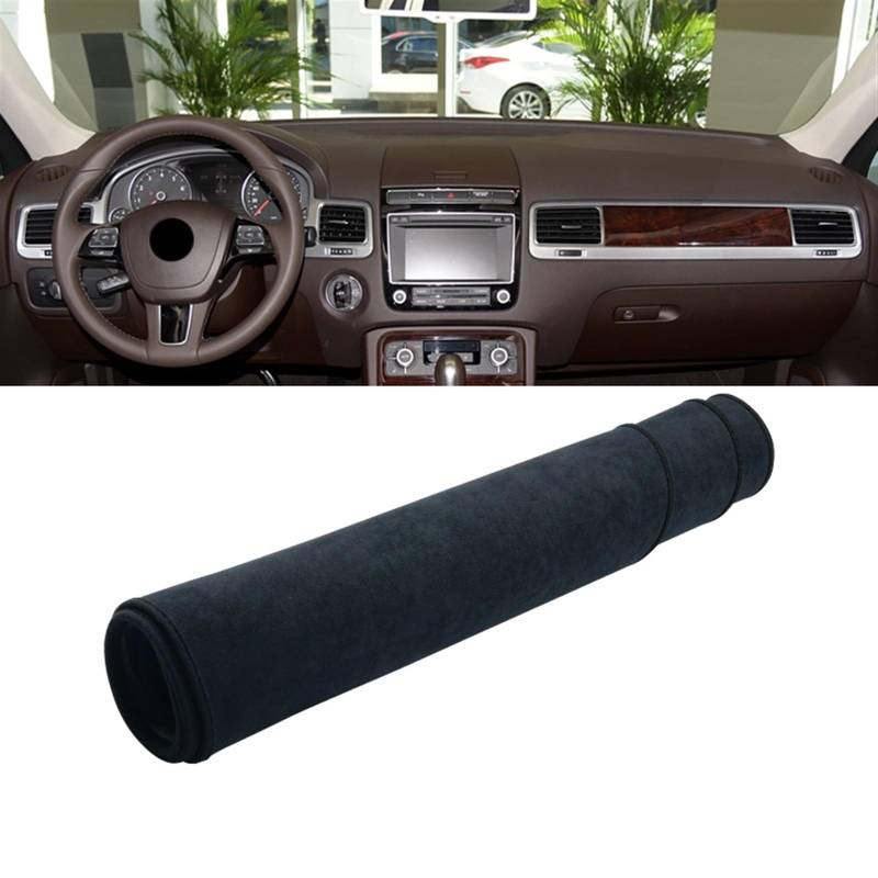 Dashboard Abdeckung Auto Für VW Für Touareg 7P 2011 2012 2013 2014 2015 2016 2017 2018 Auto Armaturenbrettabdeckung Vermeiden Sie Lichtmatte Instrumententafel Teppich(B Black) von Qsnfda