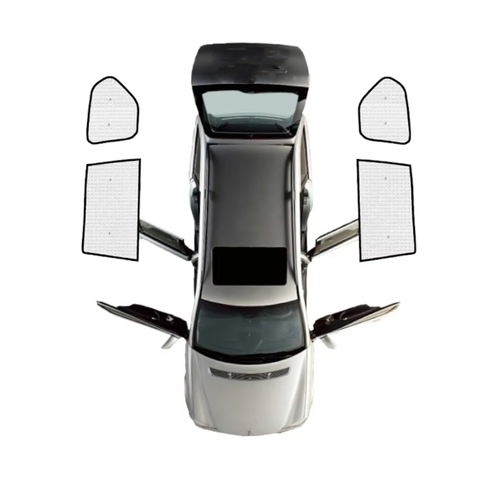 Frontscheibenabdeckung Für Toyota Für Land Für Cruiser Für Prado 120 J120 LC120 FJ120 2003~2009 Auto Fenster Visier Auto Voll Deckt Sonnenschutz Sonnenschutz Auto(Front Windshield) von Qsnfda