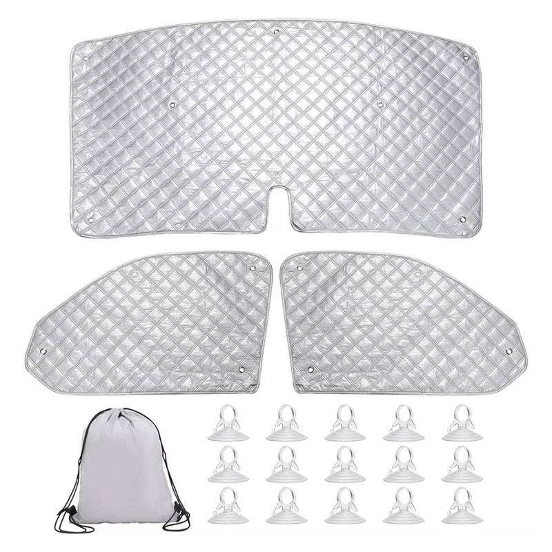 Frontscheibenabdeckung Für Vw T5 T6 Camper Vans Winter Außen Schnee Guards 1Set Sommer Front Windschutzscheibe Sonnenschirm Mit Lagerung Tasche Sonnenschutz Auto von Qsnfda