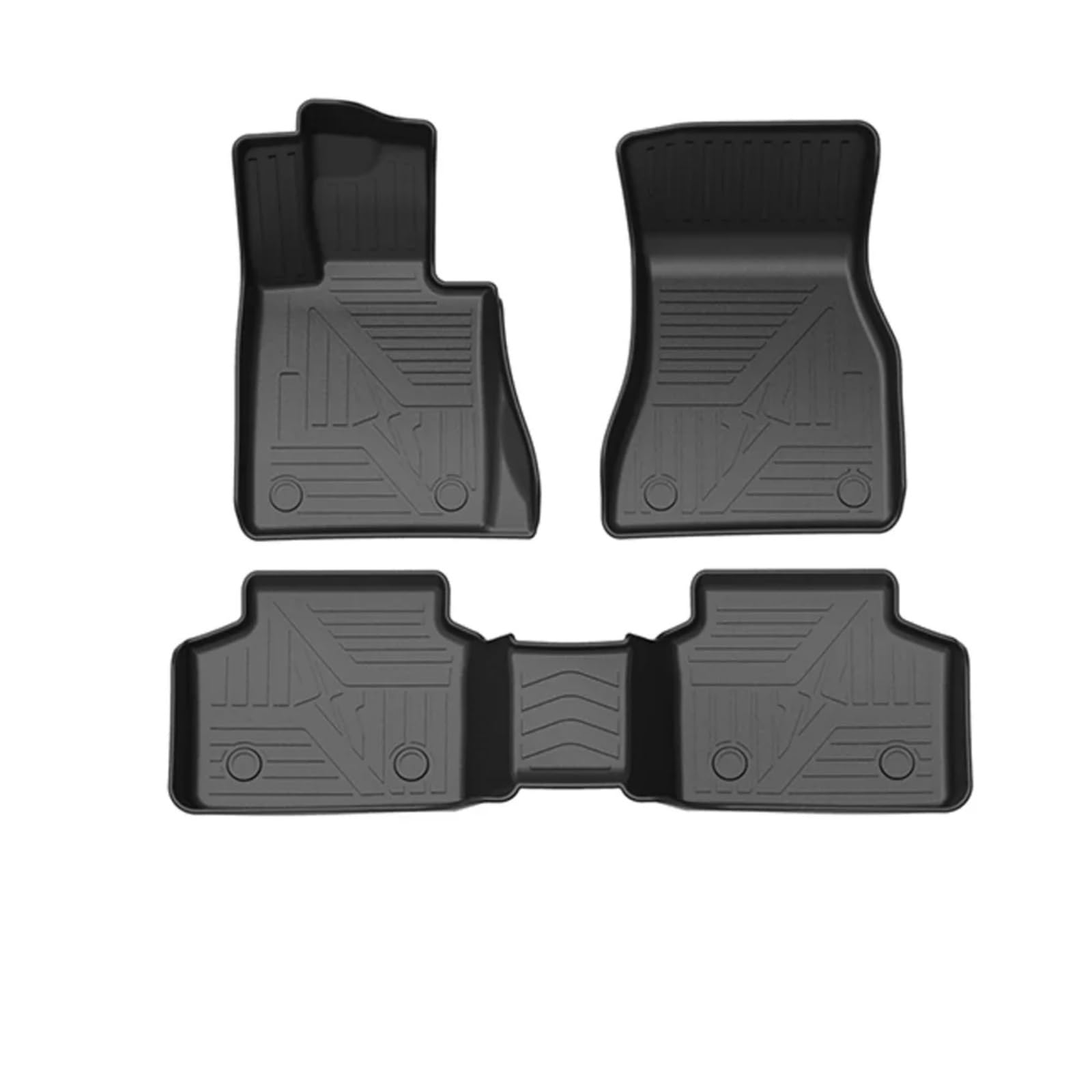 Fussmatten Auto Für 5 Series F10 G30 2011-2023 LHD Auto-Fußmatten Allwetter-Fußmatte Geruchlose Unterlage wasserdichte Tablettmatte Innenraum Auto Fussmatten Set(Type1) von Qsnfda