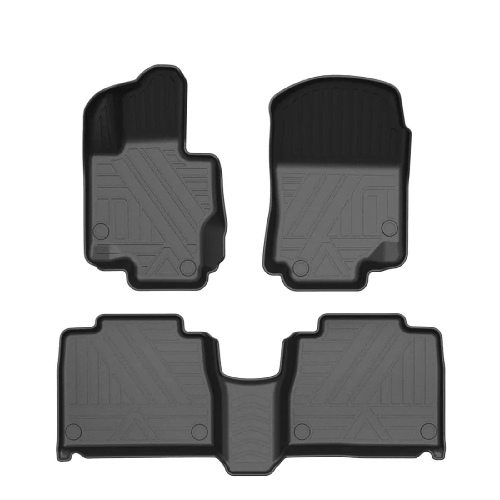 Fussmatten Auto Für Benz Für GLE-Klasse W167 2019-2024 5-Sitze Auto-Fußmatten Allwetter-Fußmatten Geruchlose Pad-Tablettmatte Auto Fussmatten Set(No Cup Holder W167) von Qsnfda